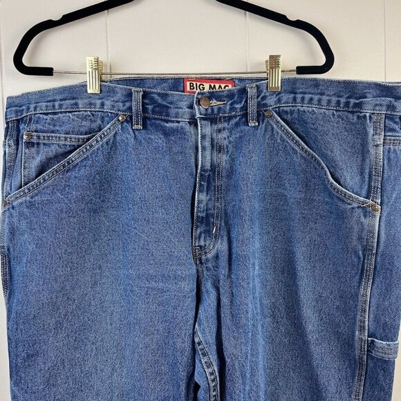 Authentic Big Mac Workwear Carpenter Mens jeans Size 44x32 (43x31) EUC - Picture 3 of 11